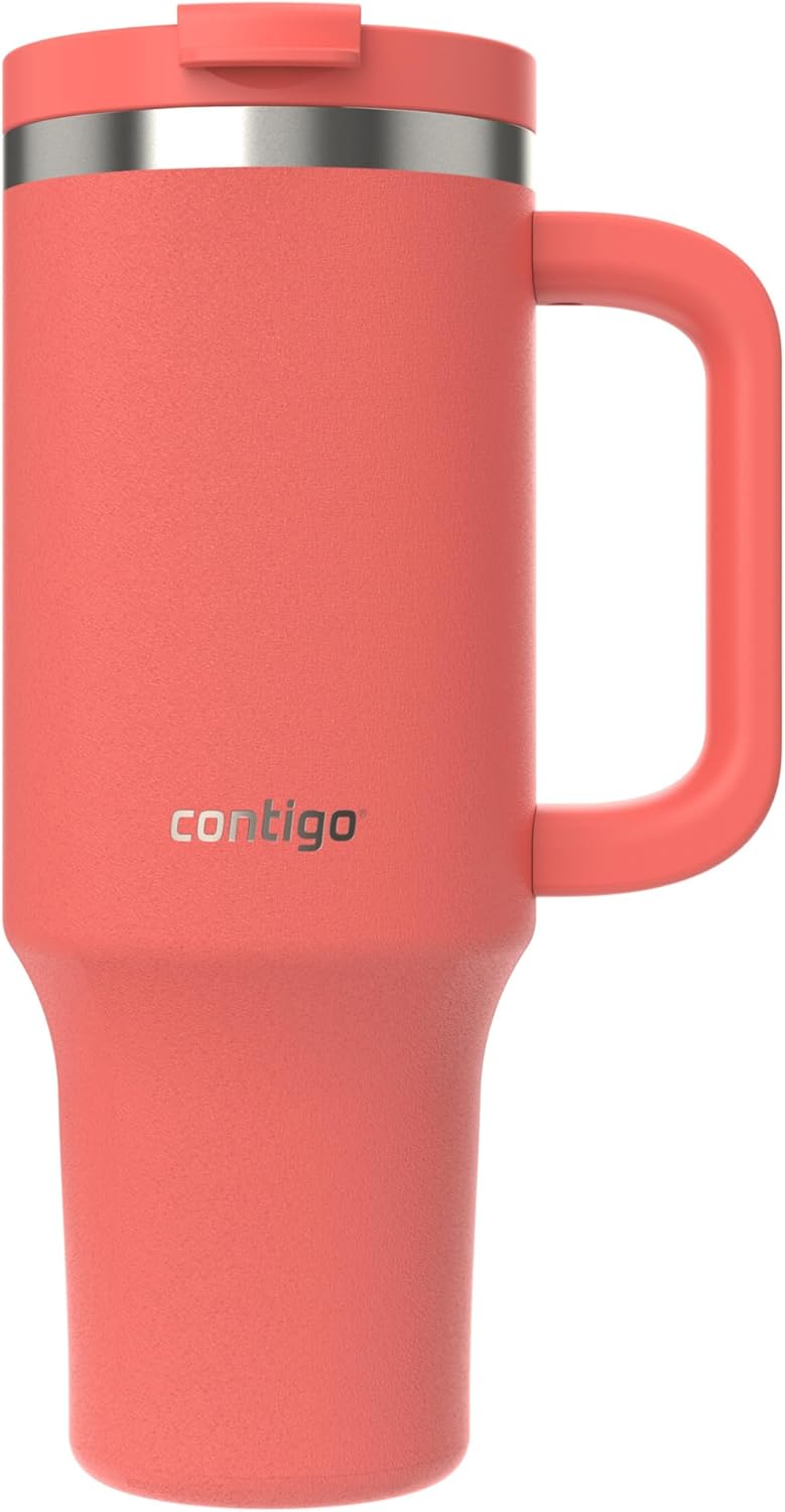 Термочашка з трубочкою Contigo Streeterville Tumbler Stainless Steel 1.18 л (40oz), Coral - Зображення 3