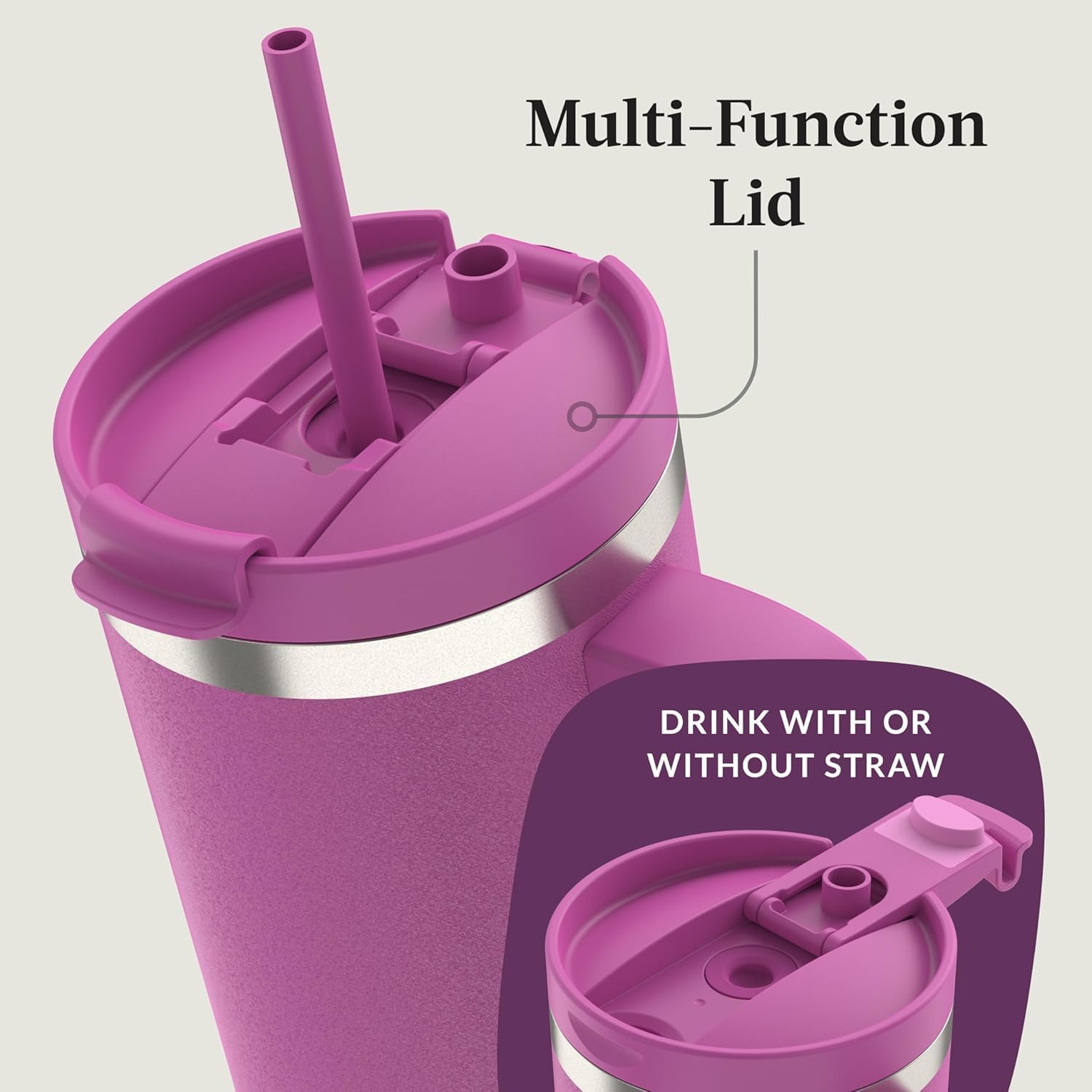 Термочашка з трубочкою Contigo Streeterville Tumbler Stainless Steel 1.18 л (40oz), Galactic 7 Термочашка з трубочкою Contigo Streeterville Tumbler Stainless Steel 1.18 л (40oz), Galactic - Зображення 7
