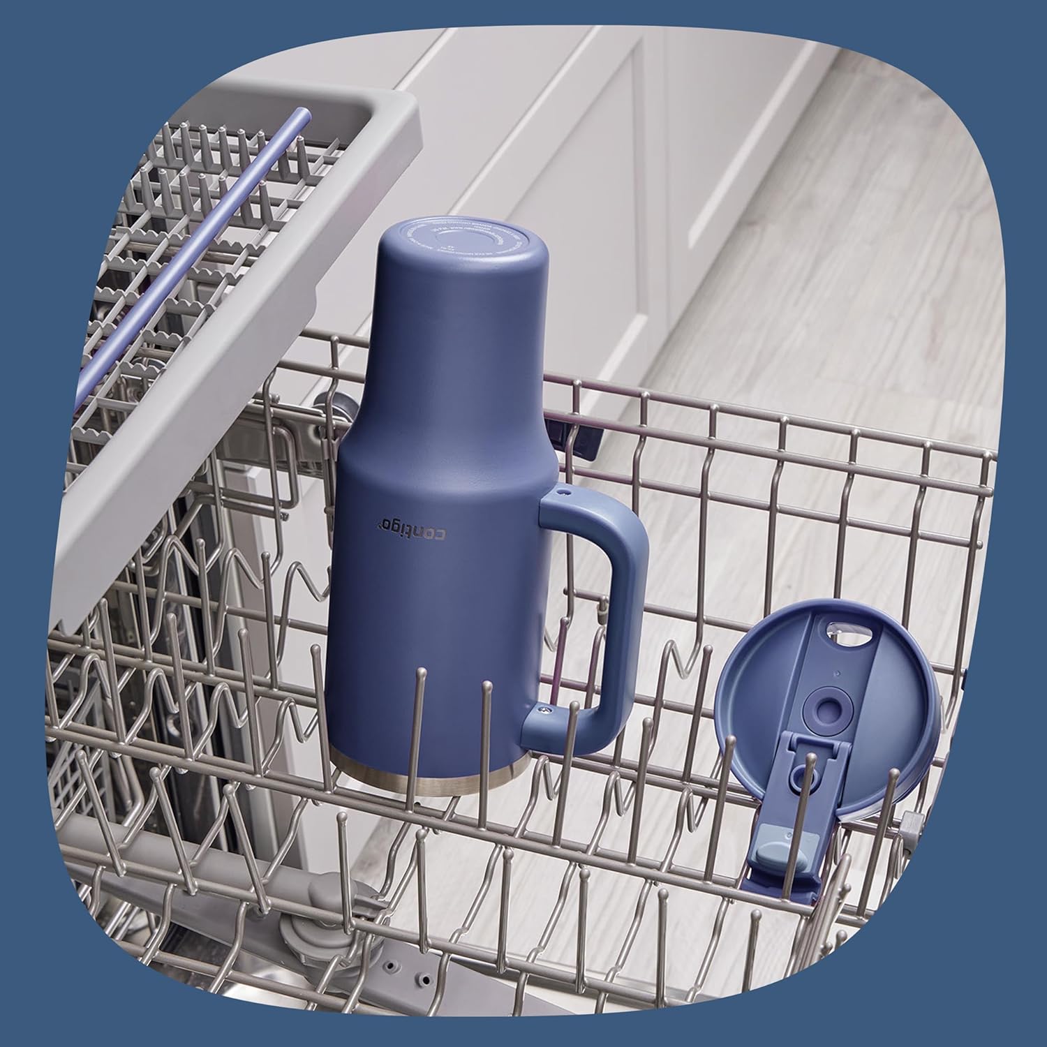 Термочашка із соломинкою Contigo Streeterville Tumbler Stainless Steel 1.18 л (40oz), Indigo - Зображення 4