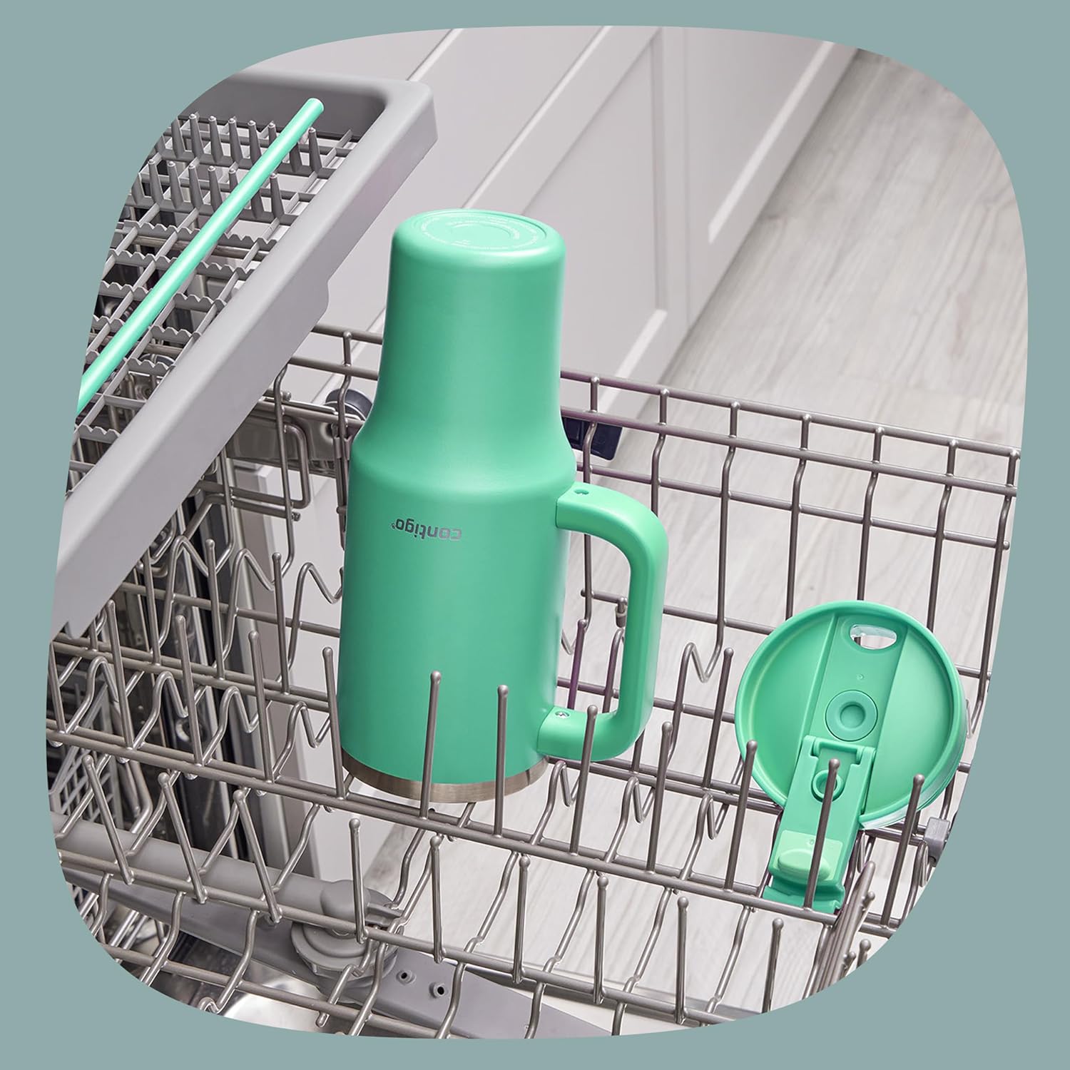 Термочашка із соломинкою Contigo Streeterville Tumbler Stainless Steel 1.18 л (40oz), Reef - Зображення 3