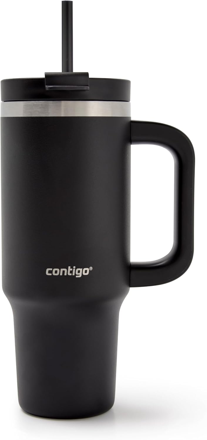 Термочашка із соломинкою Contigo Streeterville Tumbler Stainless Steel 0.887 л (30 oz), Licorice - Зображення 8