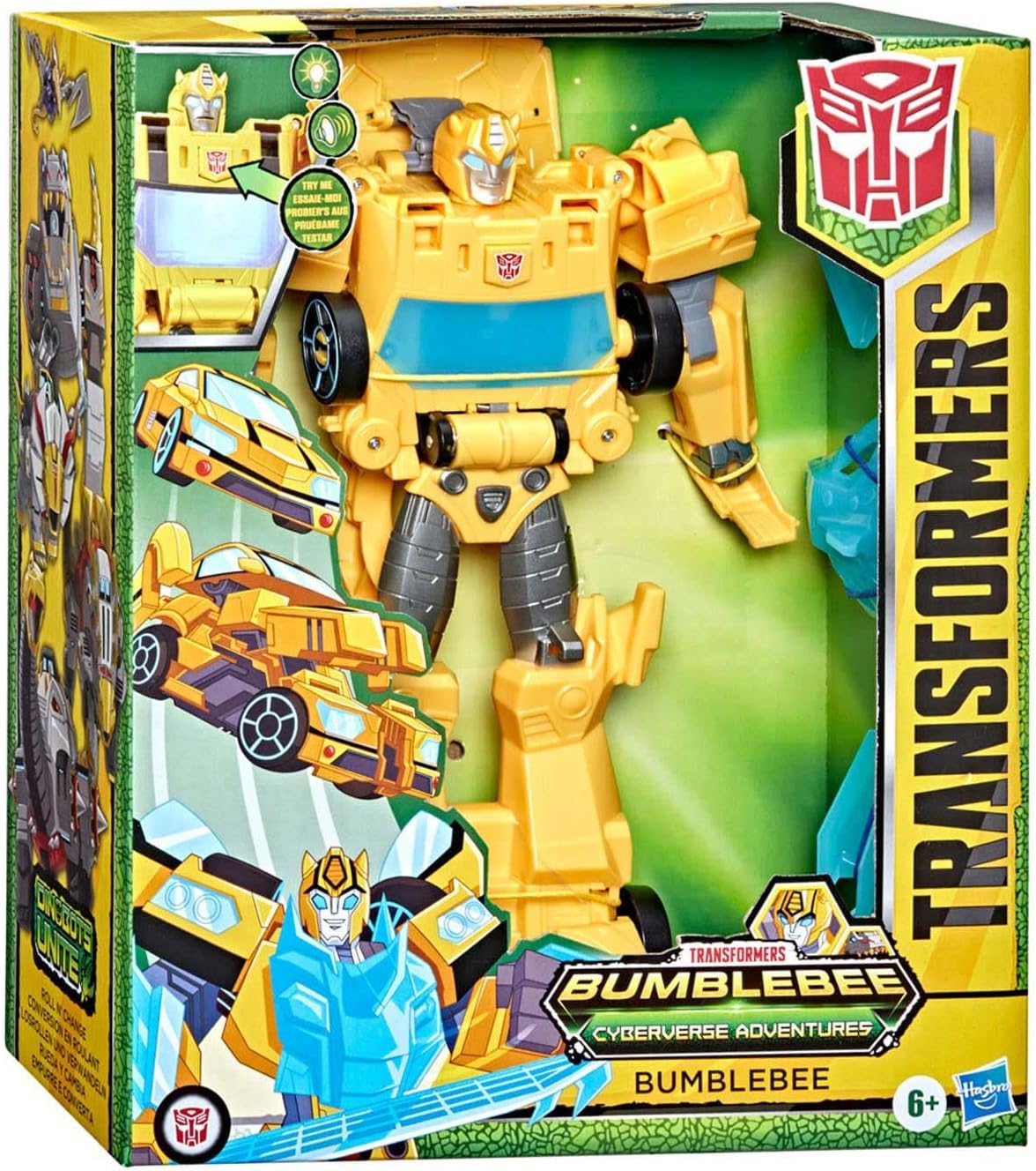 Трансформер Бамблби Кибервселенная свет звук Transformers Bumblebee Cyberverse Adventures Dinobots (F2730)