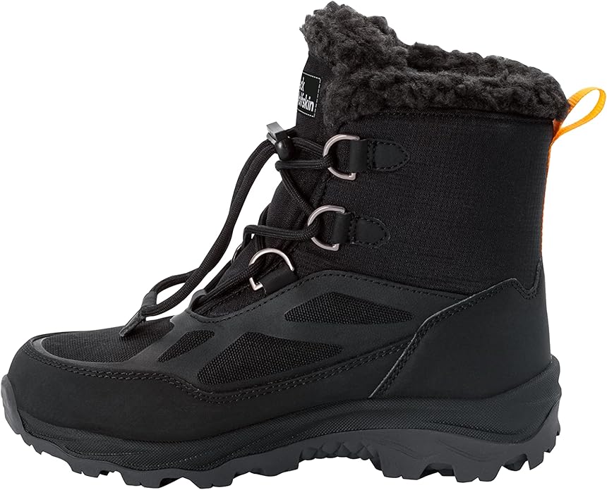 Зимние детские сапоги Jack Wolfskin Vojo Shell Xt Texapore Mid Black/Burly Yellow (4054101) - Зображення 4