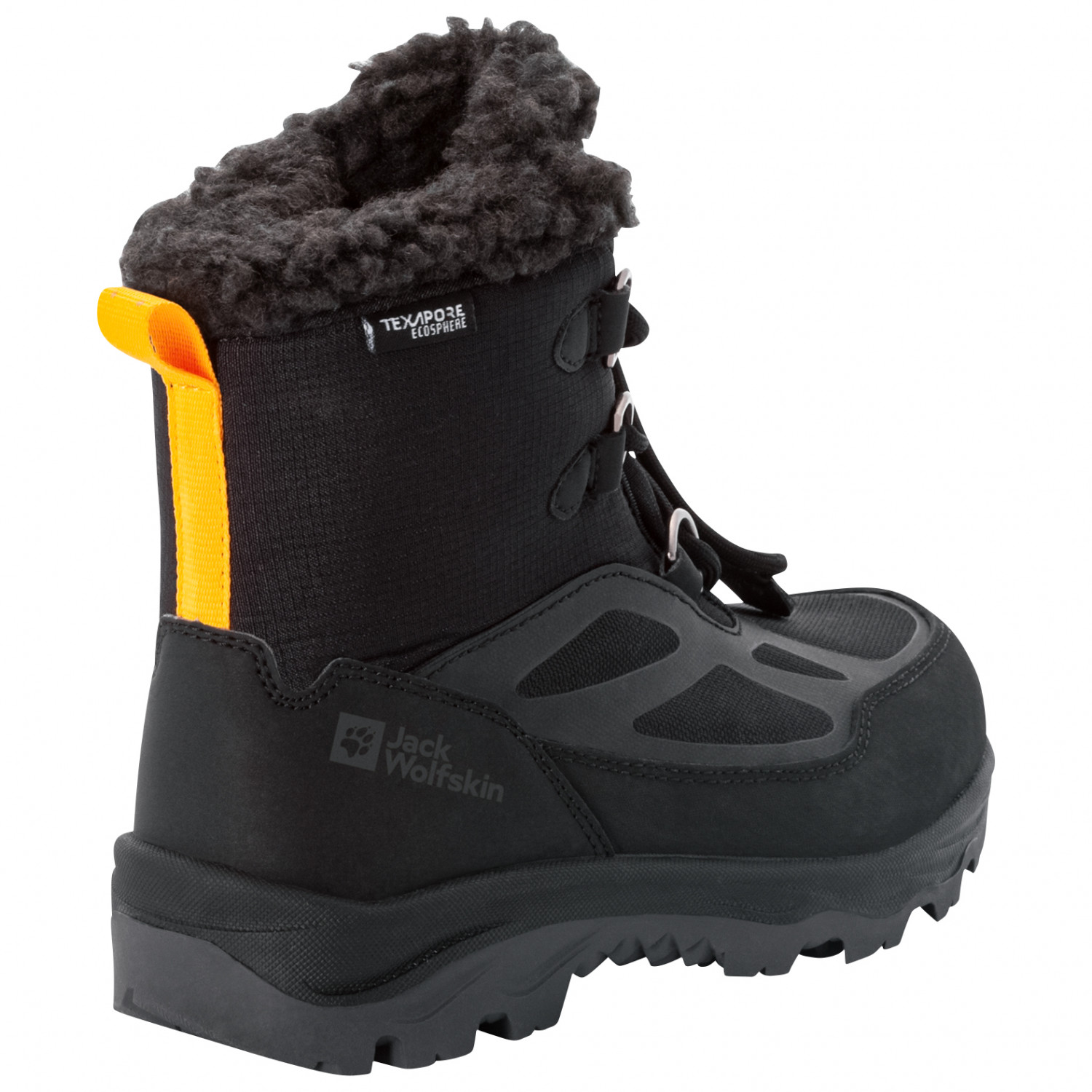 Зимние детские сапоги Jack Wolfskin Vojo Shell Xt Texapore Mid Black/Burly Yellow (4054101) - Зображення 2