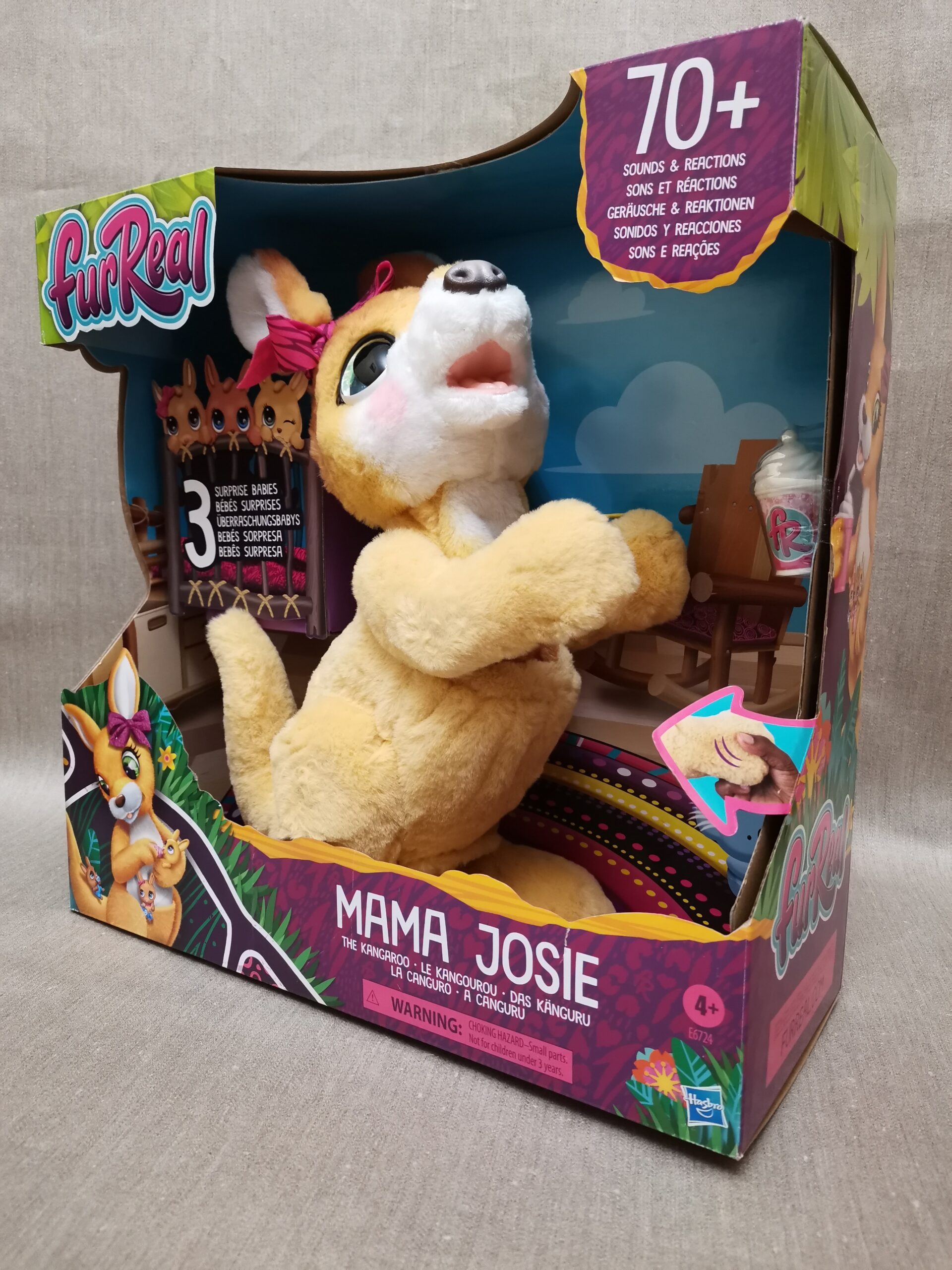 Интерактивная игрушка FurReal Friends Mama Josie The Kangaroo Кенгуру мама Джози и ее кенгурята (E6724) 10 Интерактивная игрушка FurReal Friends Mama Josie The Kangaroo Кенгуру мама Джози и ее кенгурята (E6724) - Зображення 10