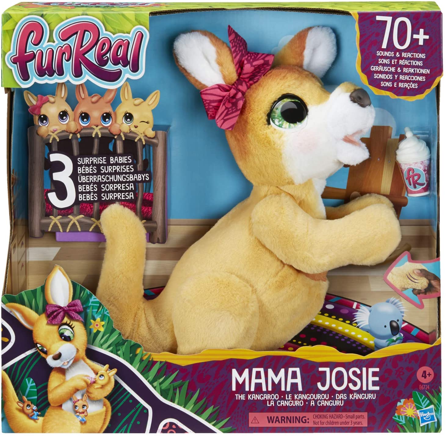 Интерактивная игрушка FurReal Friends Mama Josie The Kangaroo Кенгуру мама Джози и ее кенгурята (E6724) 2 Интерактивная игрушка FurReal Friends Mama Josie The Kangaroo Кенгуру мама Джози и ее кенгурята (E6724) - Зображення 2