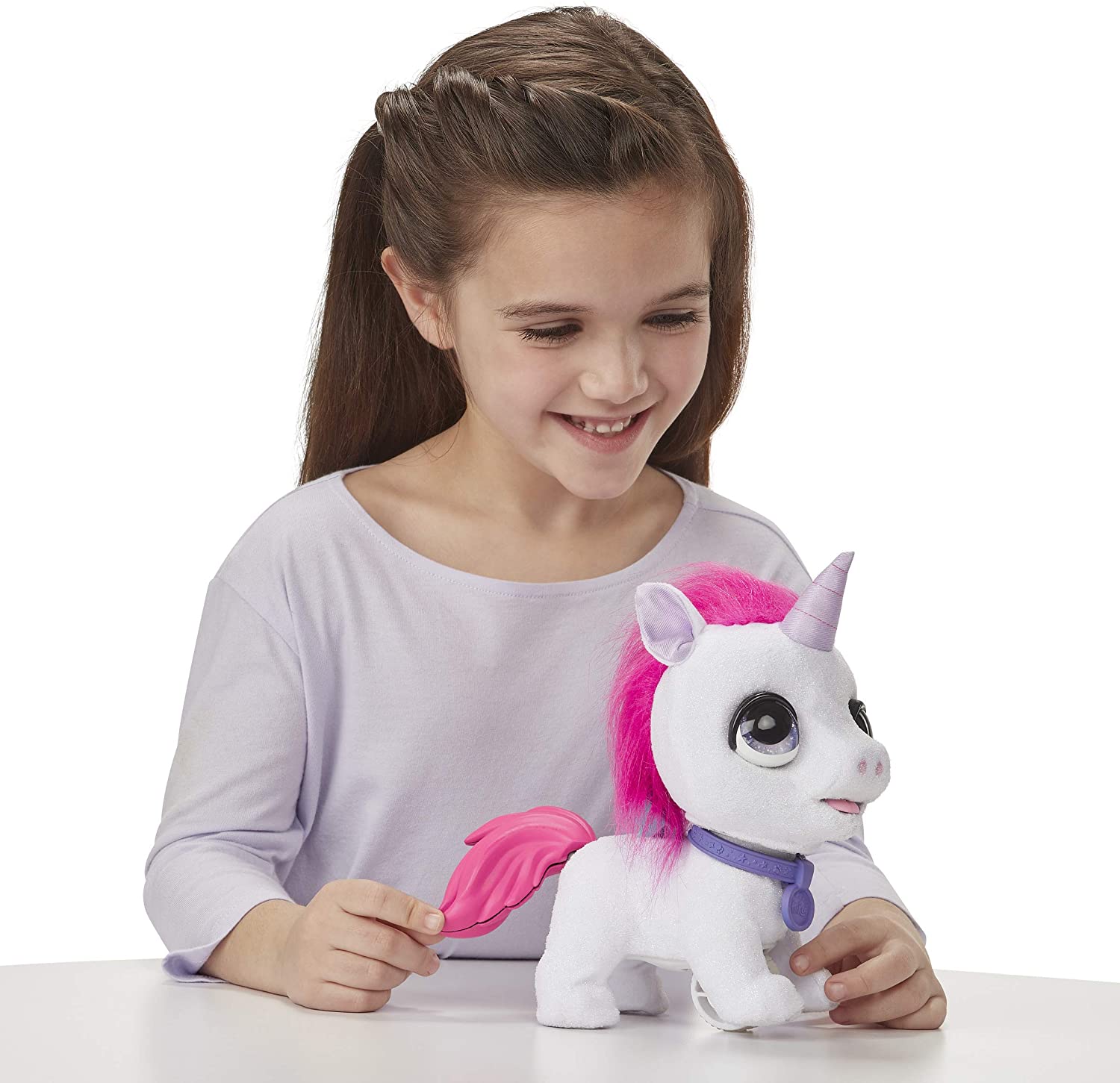 Интерактивный единорог на поводке FurReal Friends Walkalots Big Wags Unicorn Hasbro (E8727) - Зображення 6