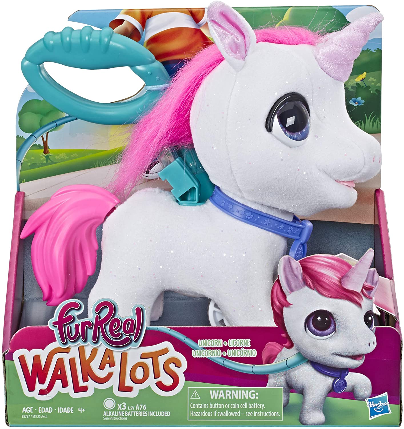 Интерактивный единорог на поводке FurReal Friends Walkalots Big Wags Unicorn Hasbro (E8727)