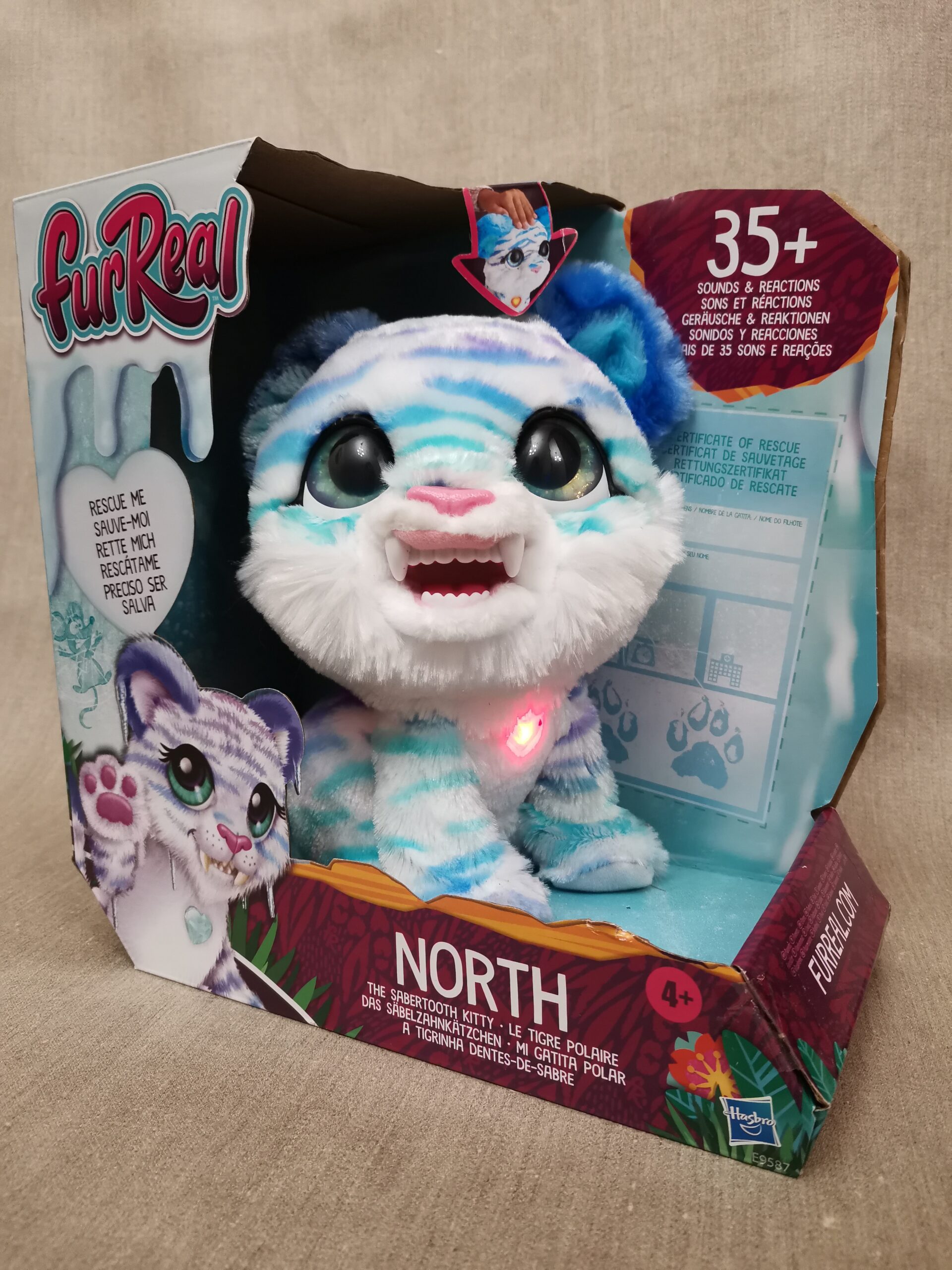 Интерактивный саблезубый тигр FurReal Friends North The Sabertooth Kitty Hasbro (E9587) - Зображення 3