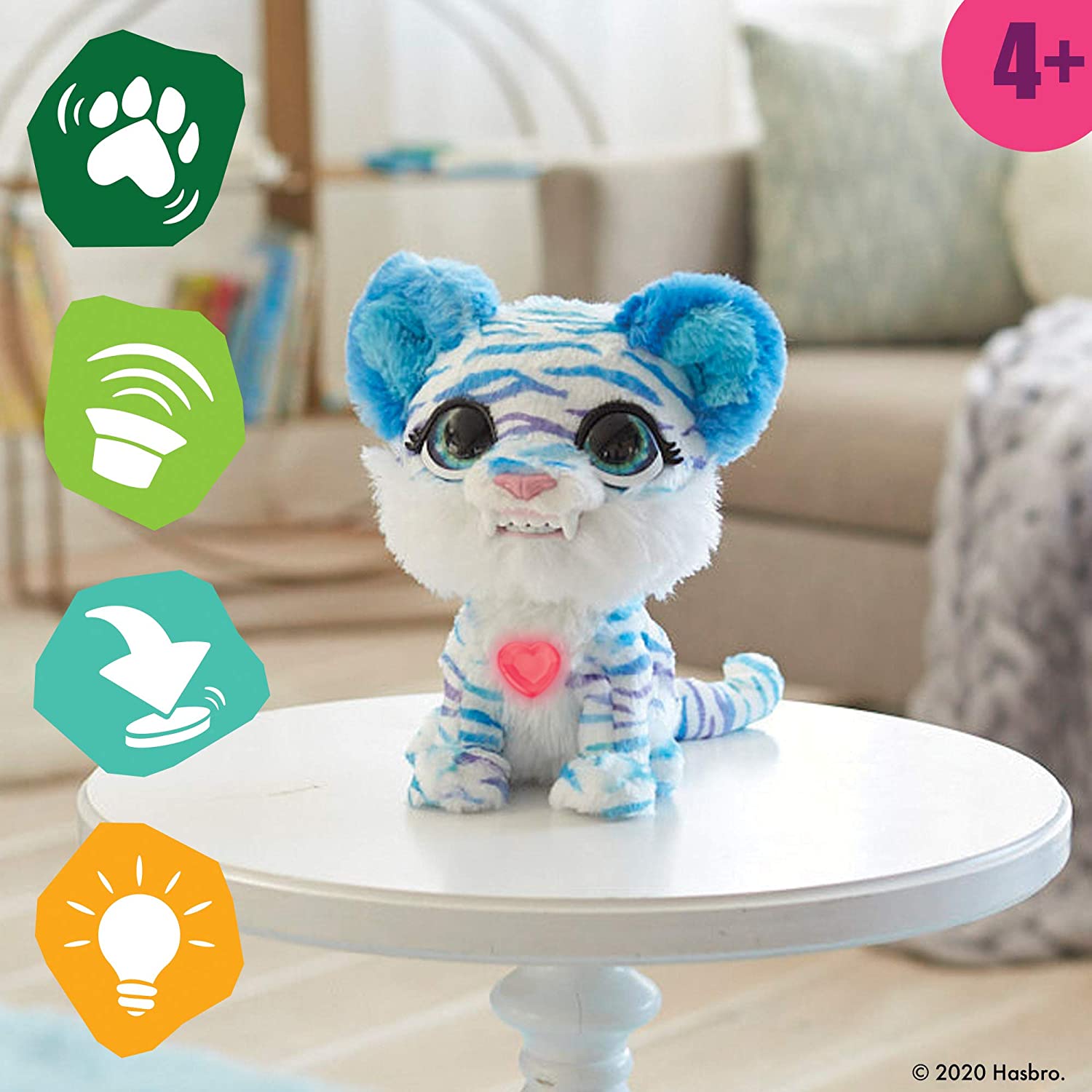 Интерактивный саблезубый тигр FurReal Friends North The Sabertooth Kitty Hasbro (E9587) - Зображення 4