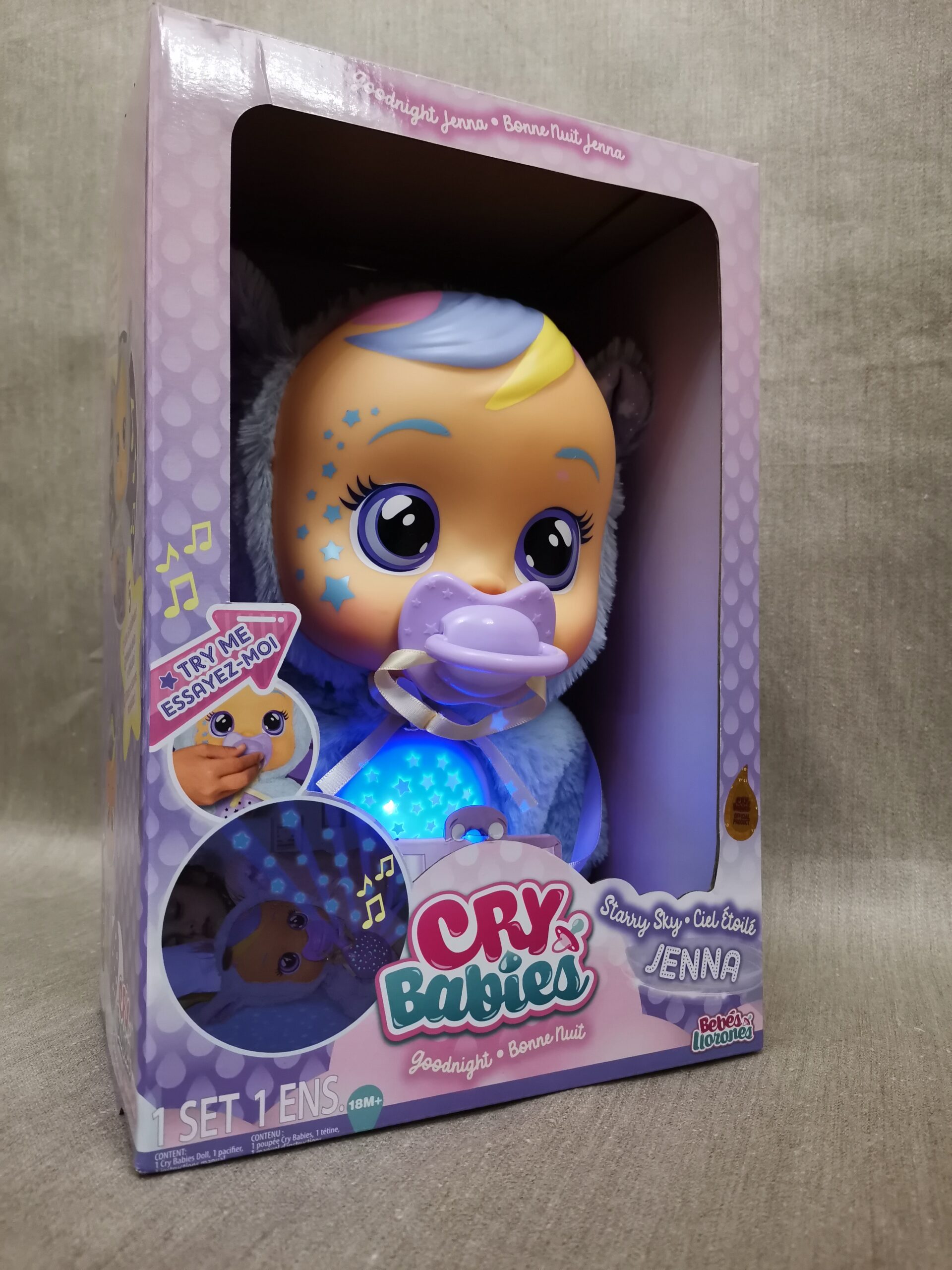 Кукла Плакса Пупс Край Беби Спокойной Ночи Ночник Cry Babies Goodnight Starry Sky Jenna (84070) 11 Кукла Плакса Пупс Край Беби Спокойной Ночи Ночник Cry Babies Goodnight Starry Sky Jenna (84070) - Зображення 11