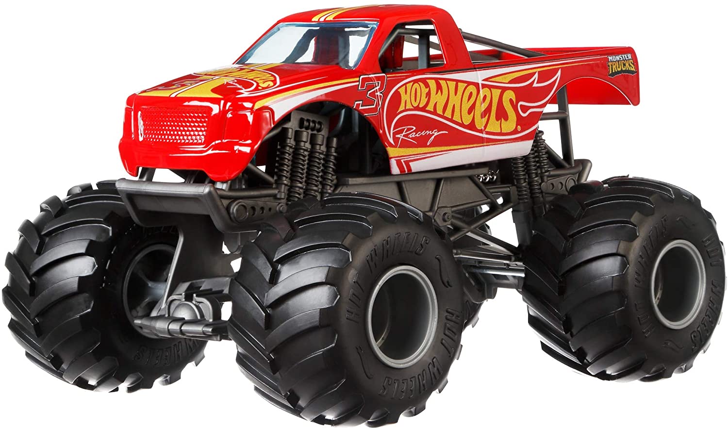 Машина Джип Хот Вилс Монстр Трак 1:24 Hot Wheels Monster Trucks Racing Vehicle - Зображення 3