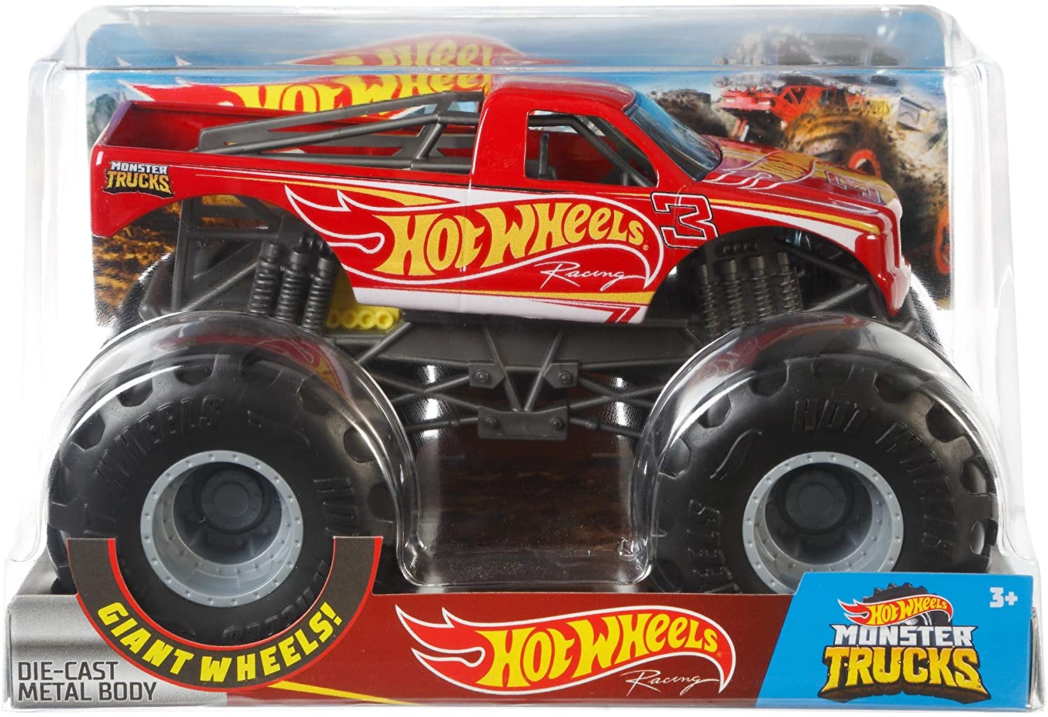 Машина Джип Хот Вилс Монстр Трак 1:24 Hot Wheels Monster Trucks Racing Vehicle - Зображення 5