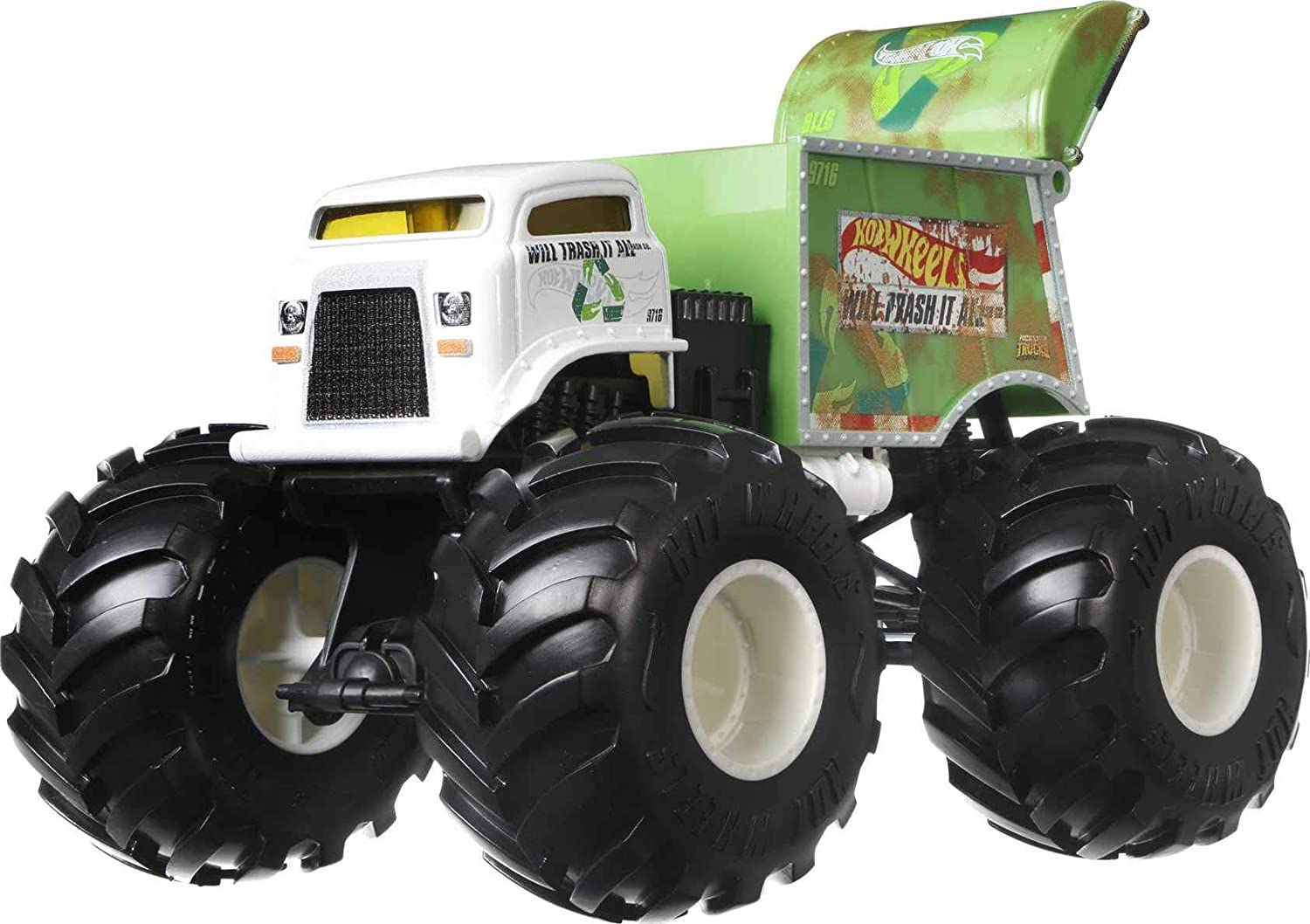 Машина Хот Вилс Внедорожник Мусоровоз Монстр Трак 1:24 Hot Wheels Monster Trucks Will Trask 1 Машина Хот Вилс Внедорожник Мусоровоз Монстр Трак 1:24 Hot Wheels Monster Trucks Will Trask