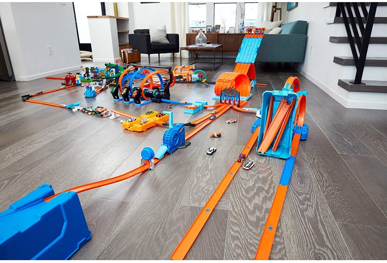 Трек Хот Вилс Петля 3 в 1 Hot Wheels Track Builder Multi Loop Box (GWT43) - Зображення 4
