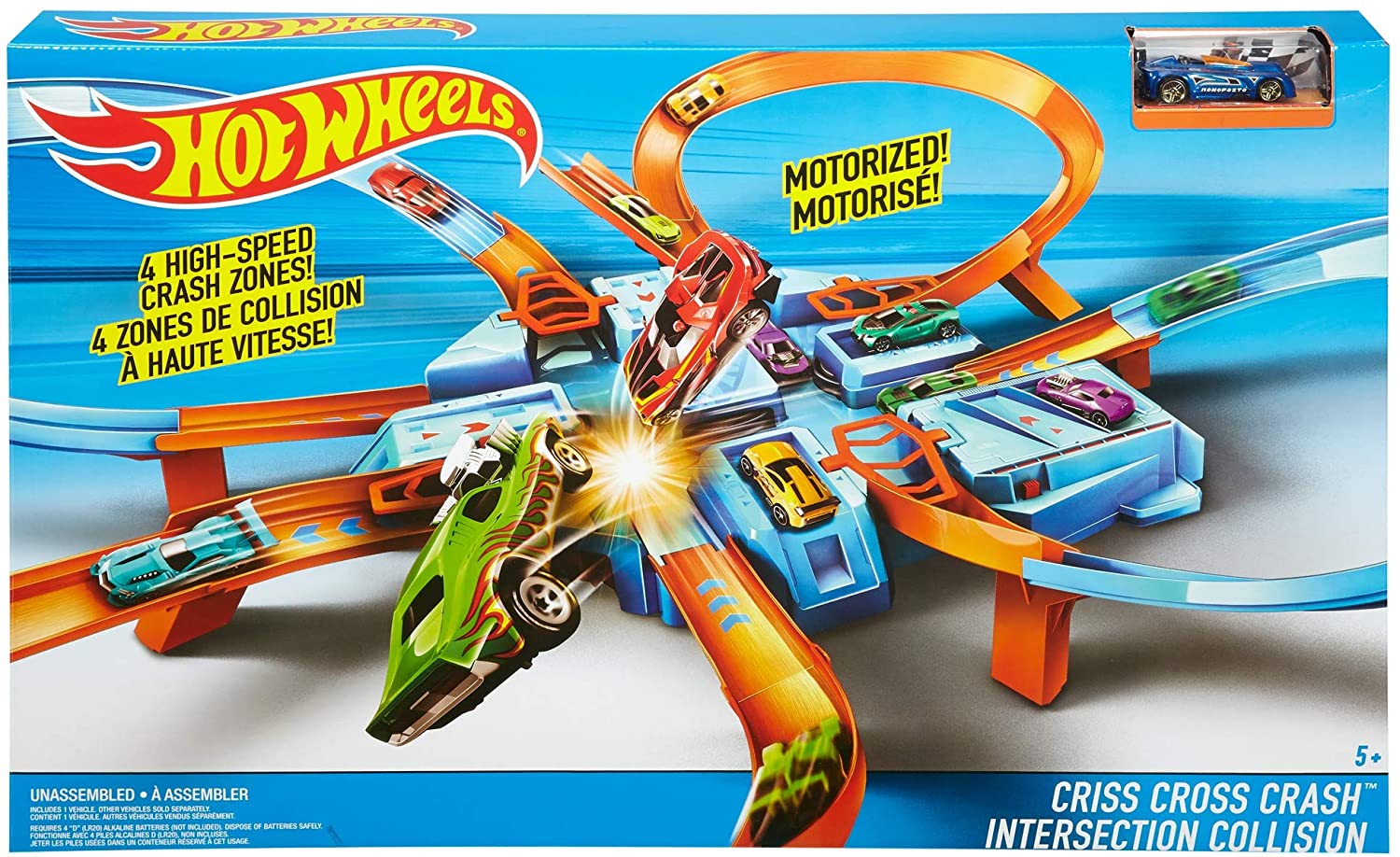 Трек Хот Вилс авария крест накрест опасный перекресток Hot Wheels Criss Cross Track (DTN42) 2 Трек Хот Вилс авария крест накрест опасный перекресток Hot Wheels Criss Cross Track (DTN42) - Зображення 2