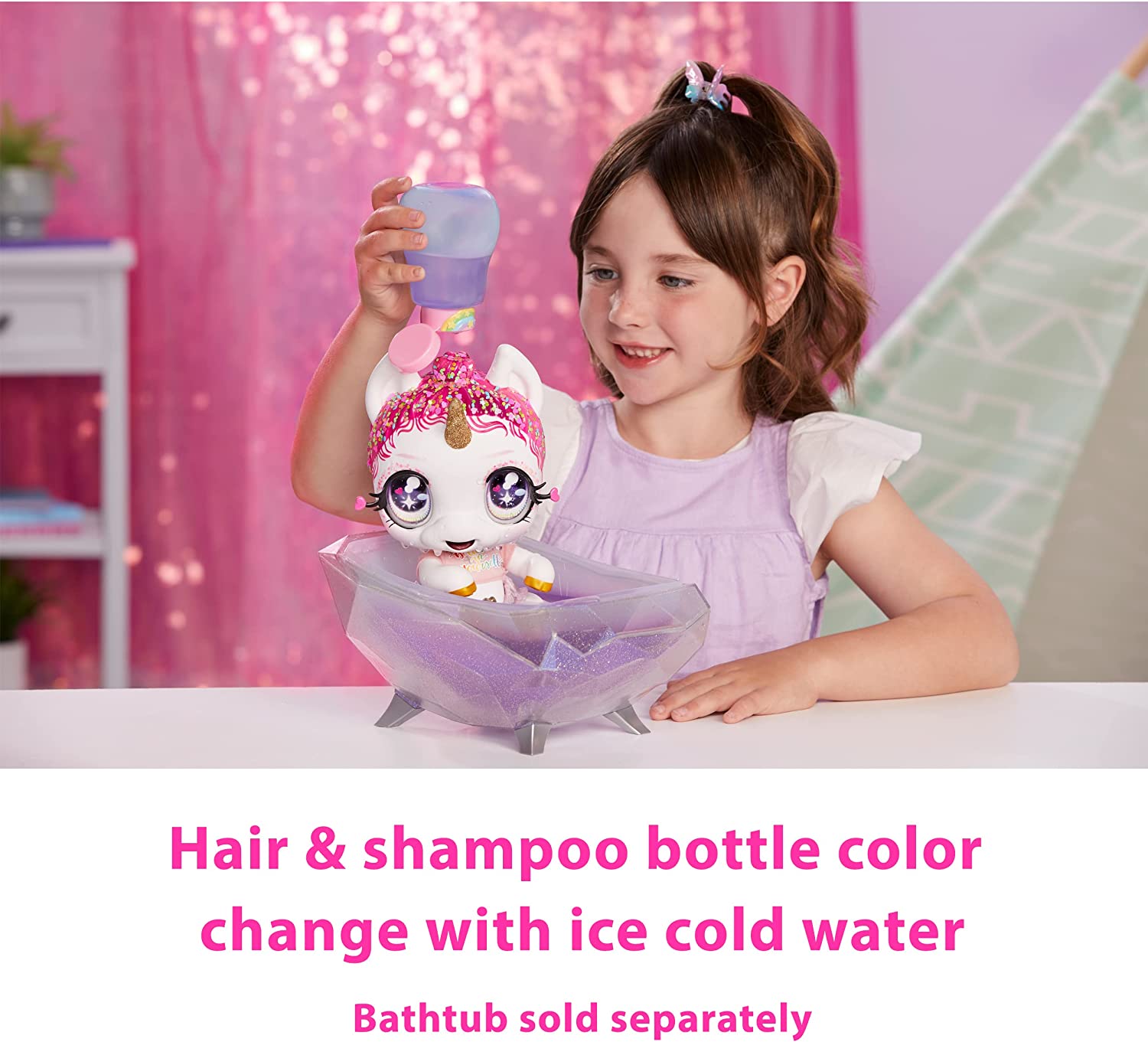 Кукла MGA Glitter Babyz Jewels Daydreamer Unicorn Baby Глиттер Бебис Единорог Розовый (581550) - Зображення 7